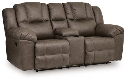 Lowilla - 2 Pc. - Reclining Sofa And Loveseat - Driftwood - Signature Design by Ashley® - 4