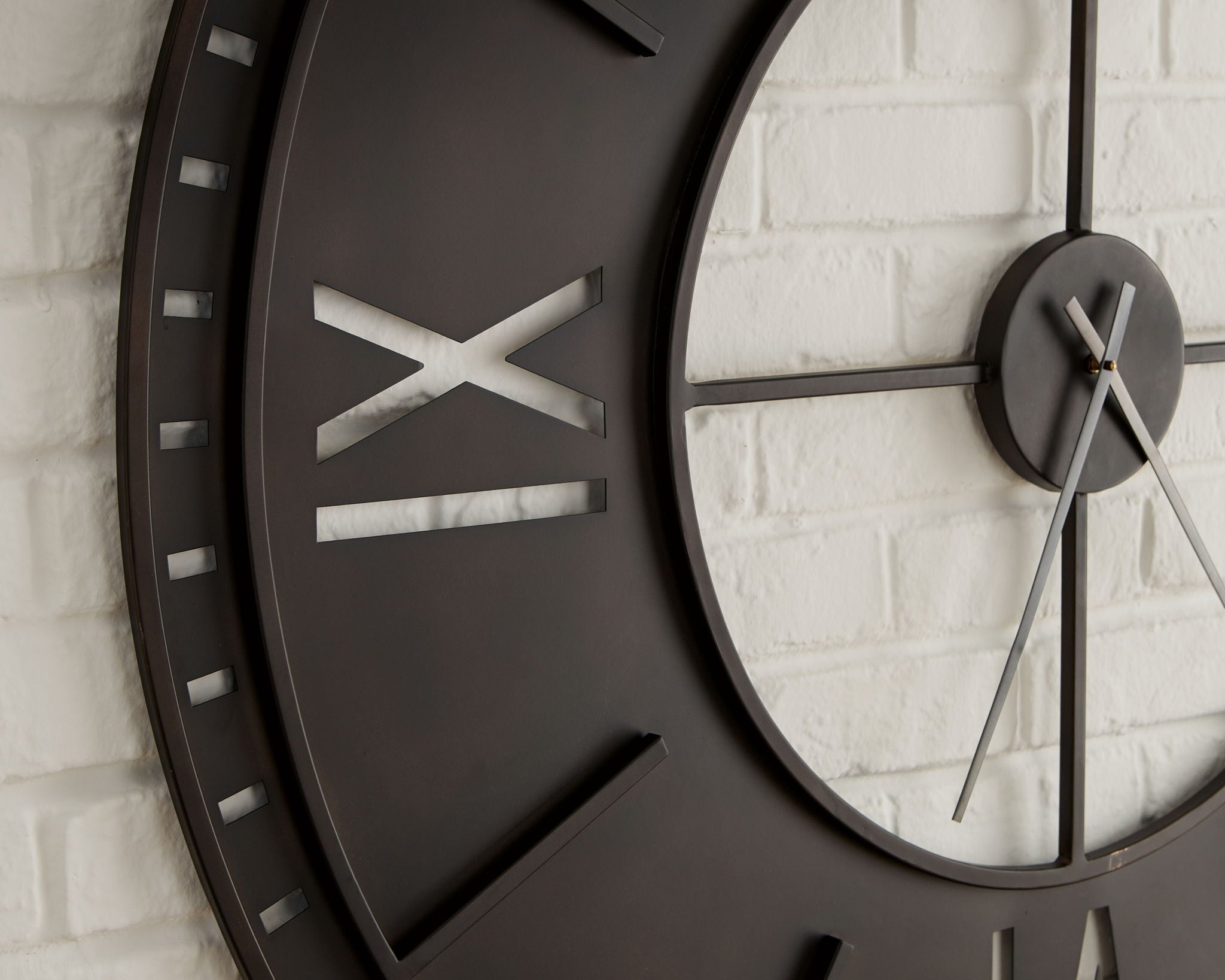 Lytle - Wall Clock - Antique Brown - Signature Design by Ashley® - 2