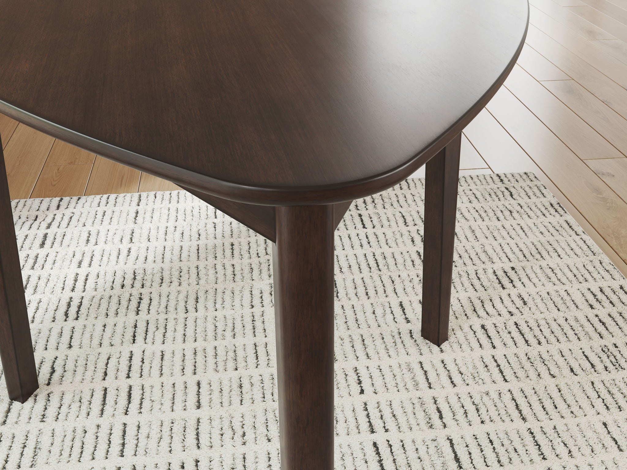 Mallenette - Triangle Dining Room Table - Merlot - Signature Design by Ashley® - 4