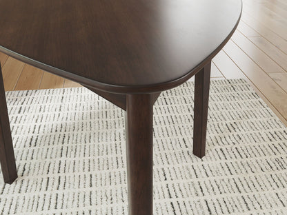 Mallenette - Triangle Dining Room Table - Merlot - Signature Design by Ashley® - 4