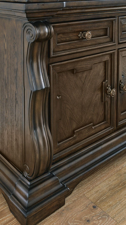 Maylee - Dining Buffet And Hutch - Dark Brown - Signature Design by Ashley® - 2
