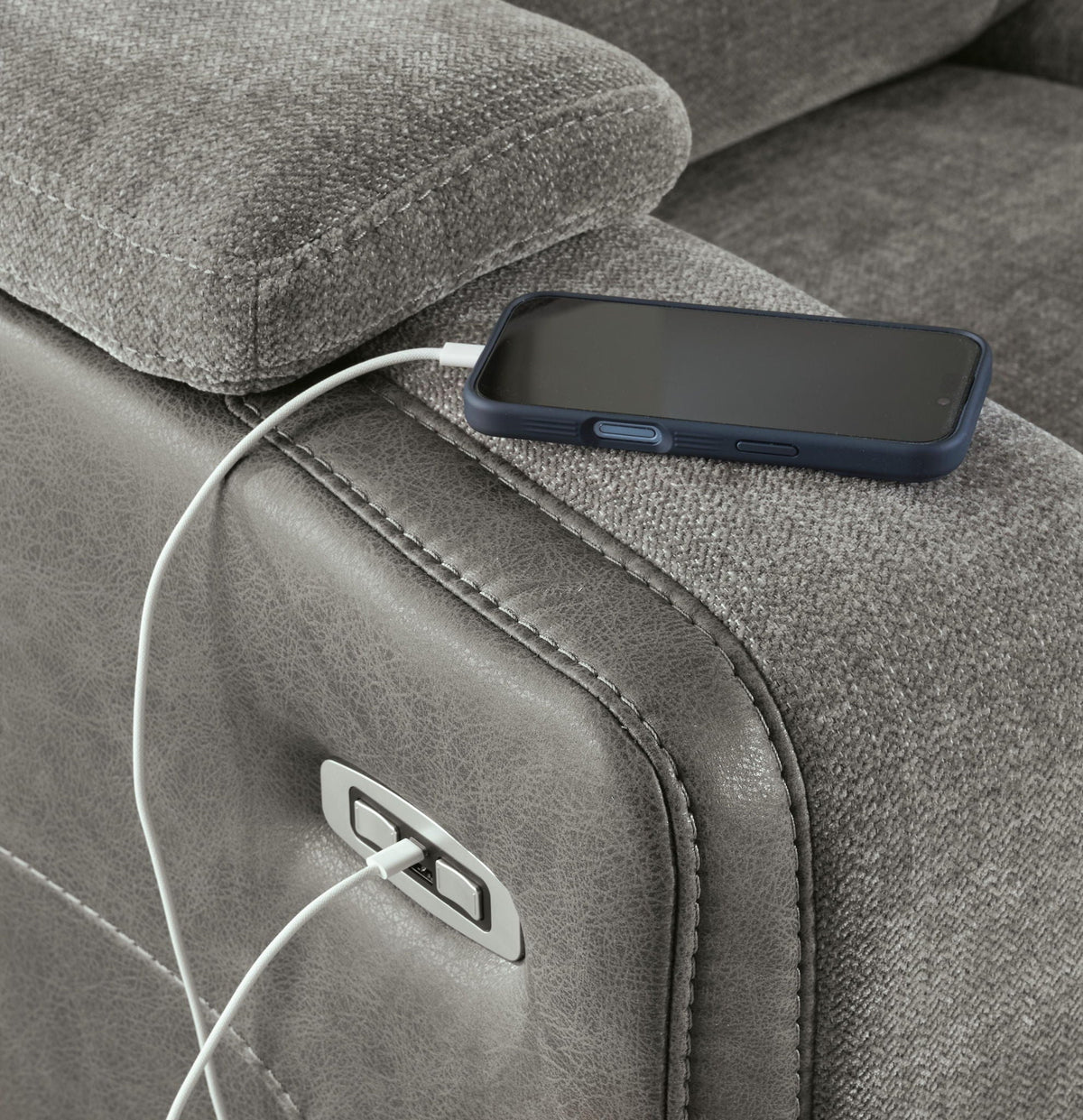 Mixed Motion - Power Recliner With Adjustable Headrest - Signature Design by Ashley® - 8