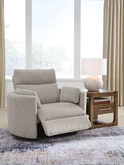 ModMax Luxe - Swivel Glider Power Recliner - Flint - Benchcraft® - 4