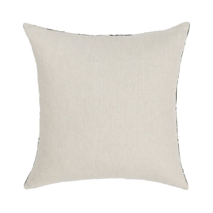 Nubia - 18" Round Pillow - Black / White - Villa - 3