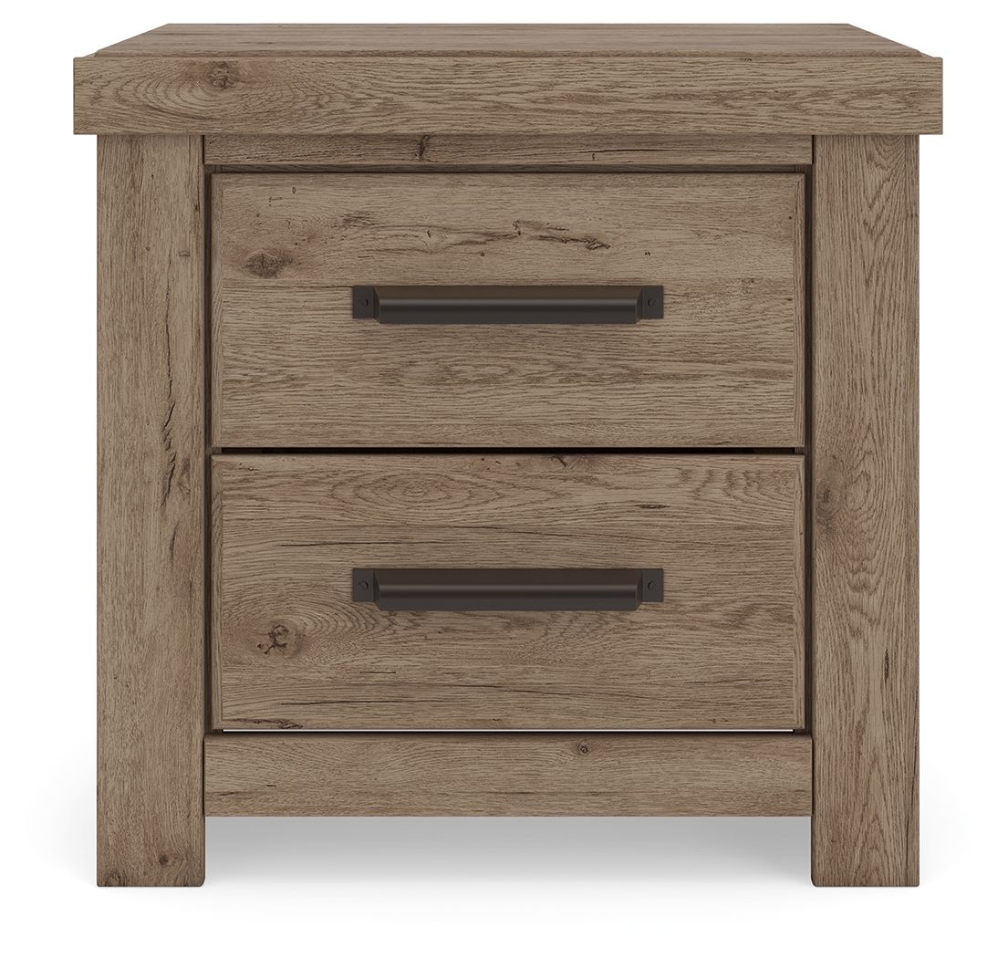 Oliandon - Two Drawer Night Stand - Light Brown - Signature Design by Ashley® - 5