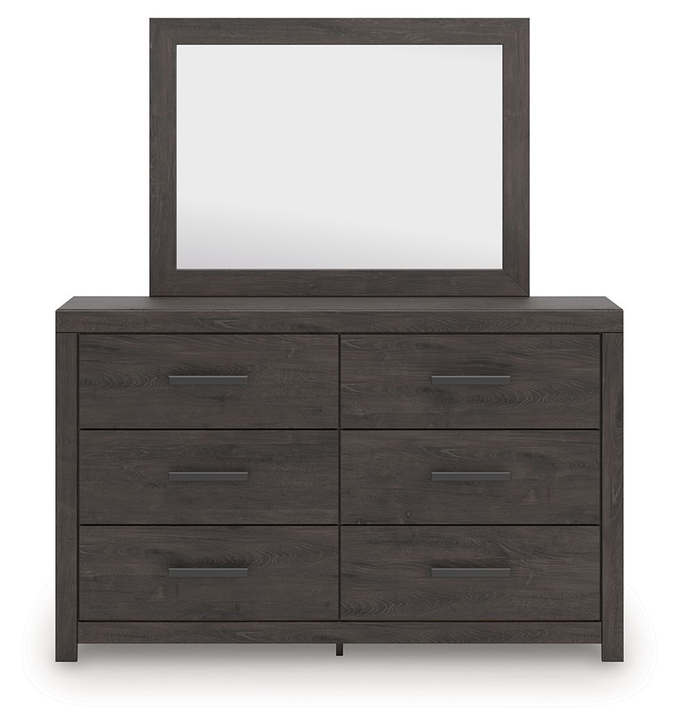 Prendonea - Dresser and Mirror - Charcoal - Signature Design by Ashley® - 4