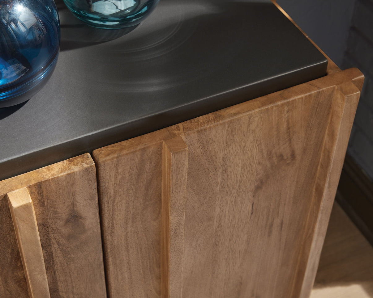 Quintavious - Accent Cabinet - Brown / Charcoal - Signature Design by Ashley® - 3
