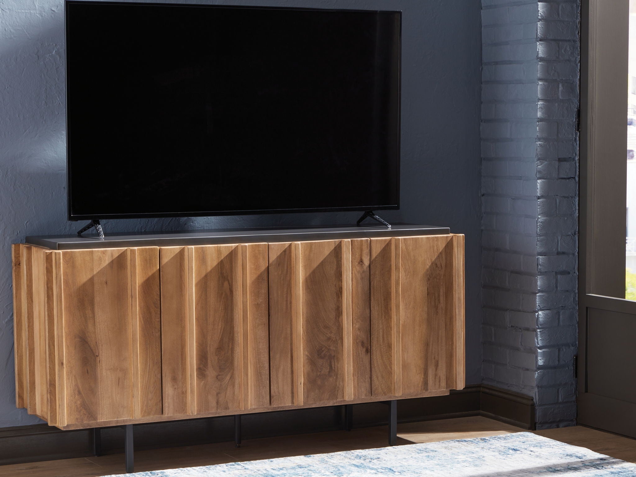 Quintavious - Accent Cabinet - Brown / Charcoal - Signature Design by Ashley® - 8