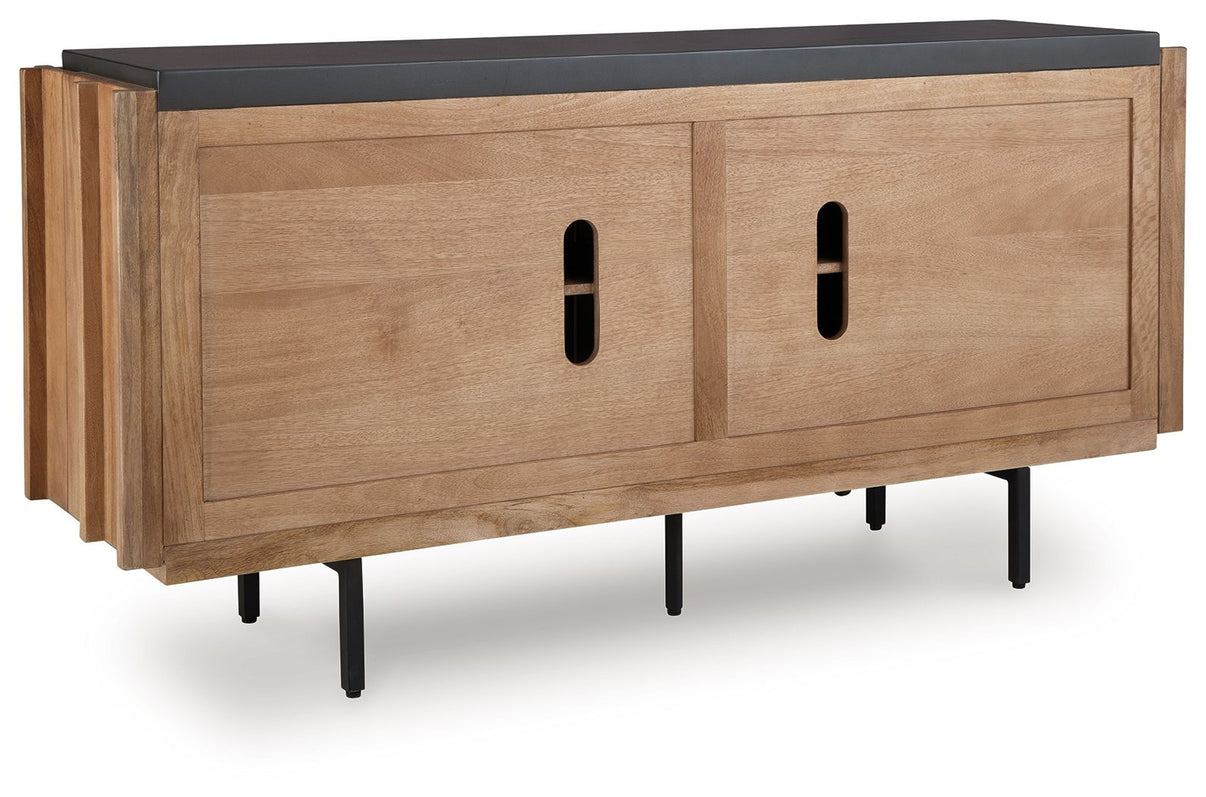Quintavious - Accent Cabinet - Brown / Charcoal - Signature Design by Ashley® - 4