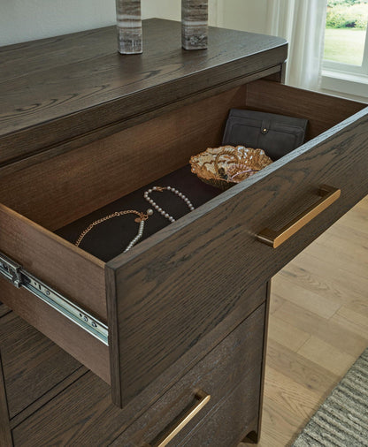 Radkin - Five Drawer Chest - Burnished Brown - Signature Design by Ashley® - 4