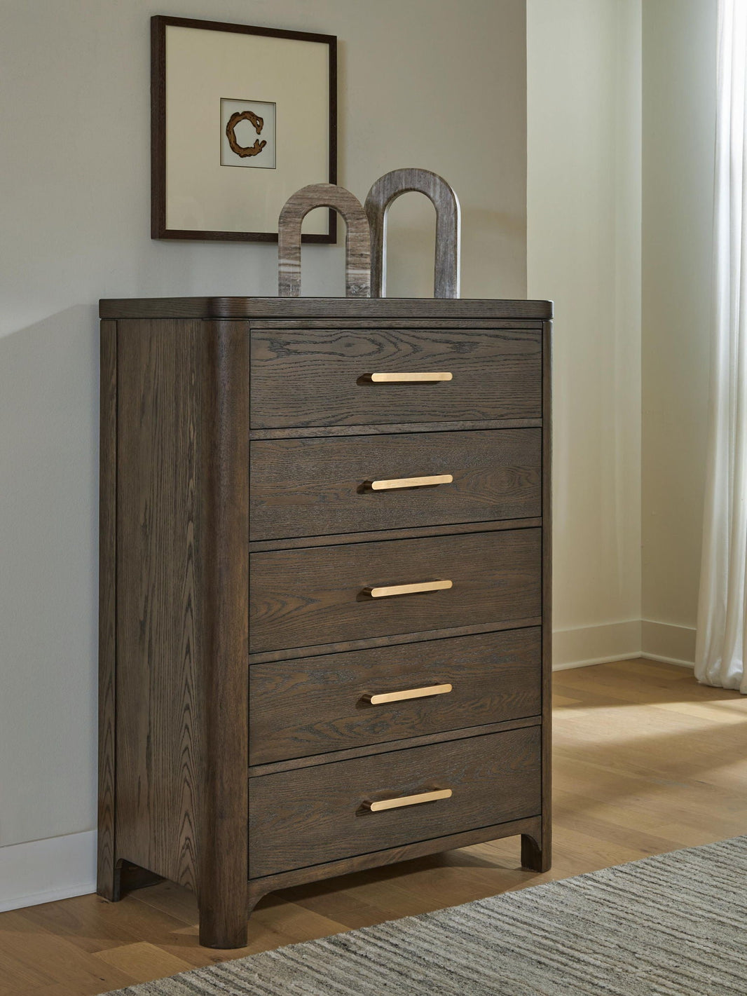 Radkin - Five Drawer Chest - Burnished Brown - Signature Design by Ashley® - 2