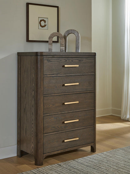 Radkin - Five Drawer Chest - Burnished Brown - Signature Design by Ashley® - 2