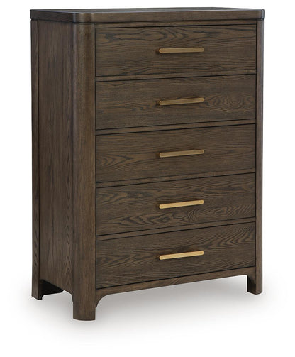 Radkin - Five Drawer Chest - Burnished Brown - Signature Design by Ashley® - 1