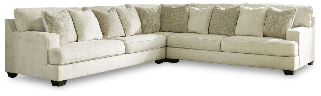 Rawcliffe - Left Arm Facing Sofa 3 Pc Sectional - Parchment - Signature Design by Ashley® - 1