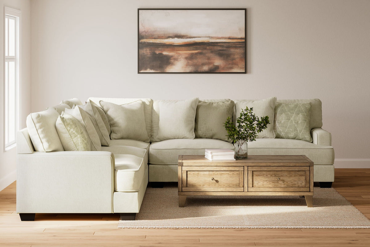 Rawcliffe - Left Arm Facing Sofa 3 Pc Sectional - Parchment - Signature Design by Ashley® - 6