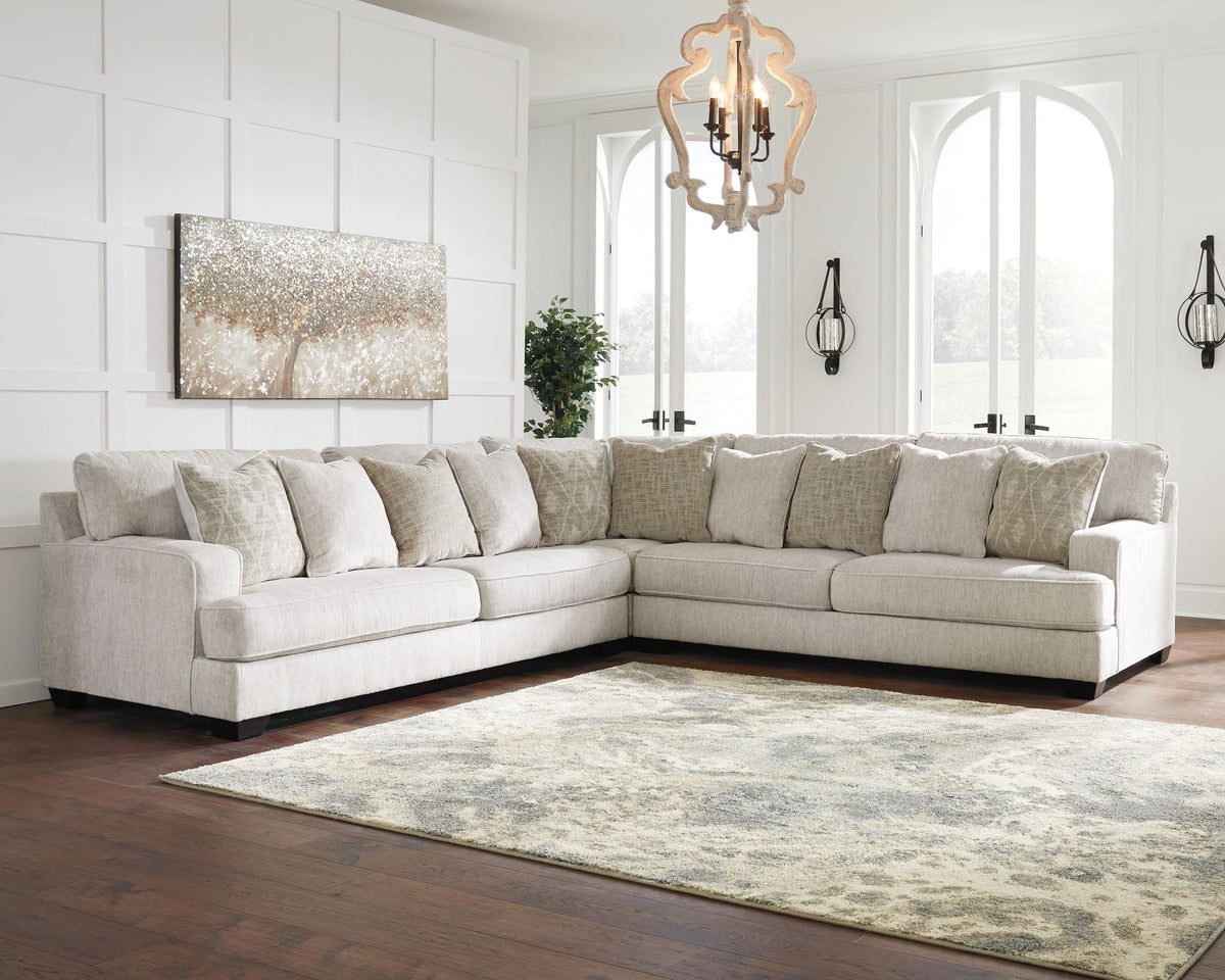 Rawcliffe - Left Arm Facing Sofa 3 Pc Sectional - Parchment - Signature Design by Ashley® - 7