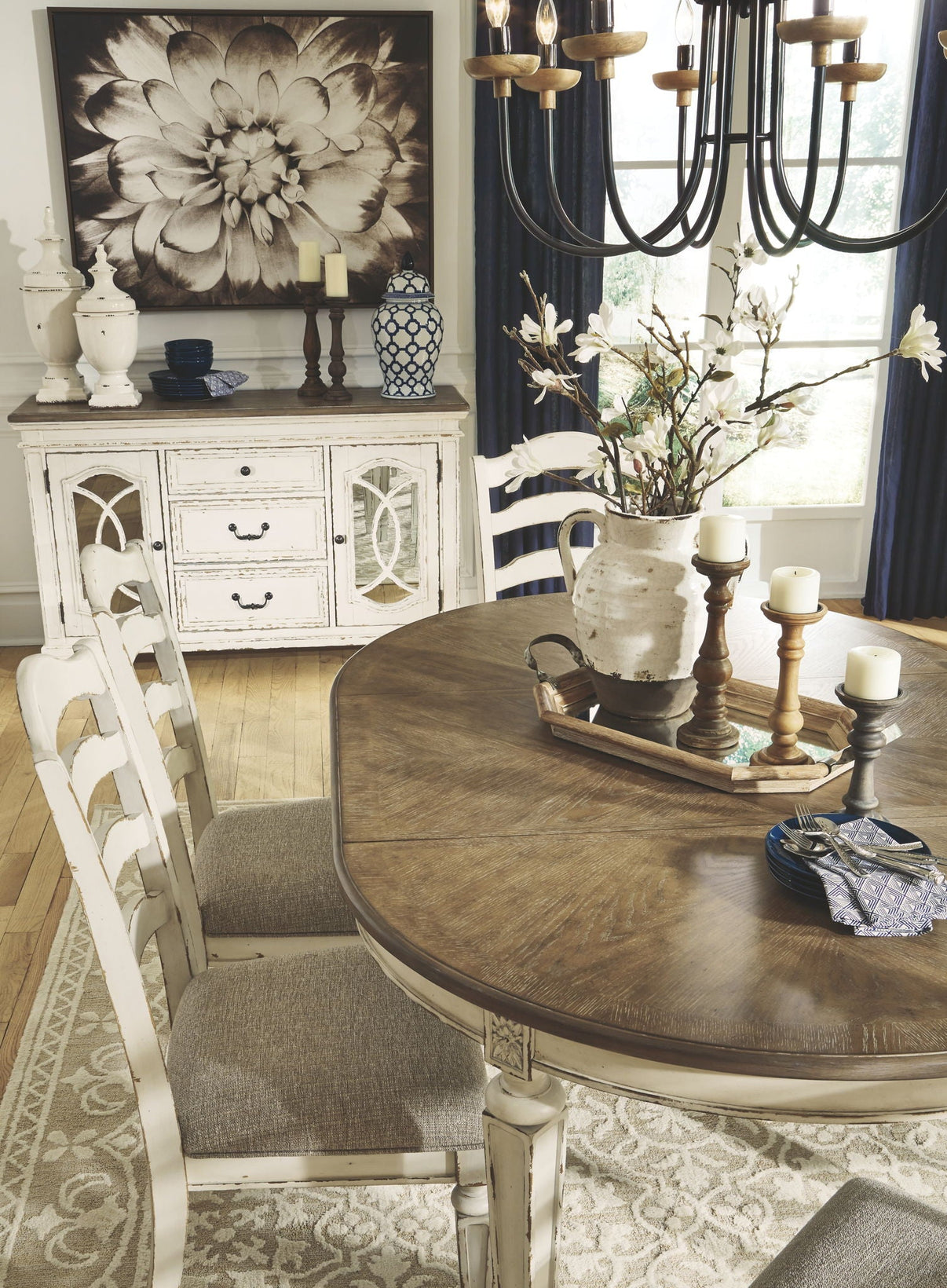 Realyn - Oval Dining Table Set - Signature Design by Ashley® - 8