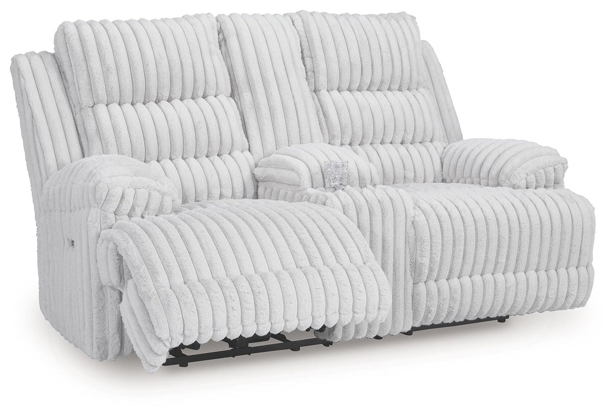 Rhines Falls - 2 Pc. - Power Reclining Sofa And Loveseat - Alloy - Signature Design by Ashley® - 7