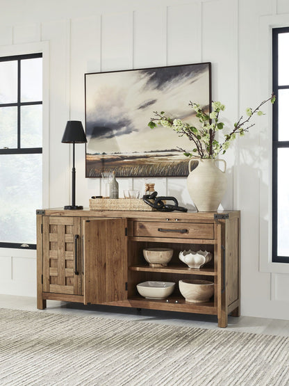 Ridgester - Dining Room Server - Light Brown - Benchcraft® - 4