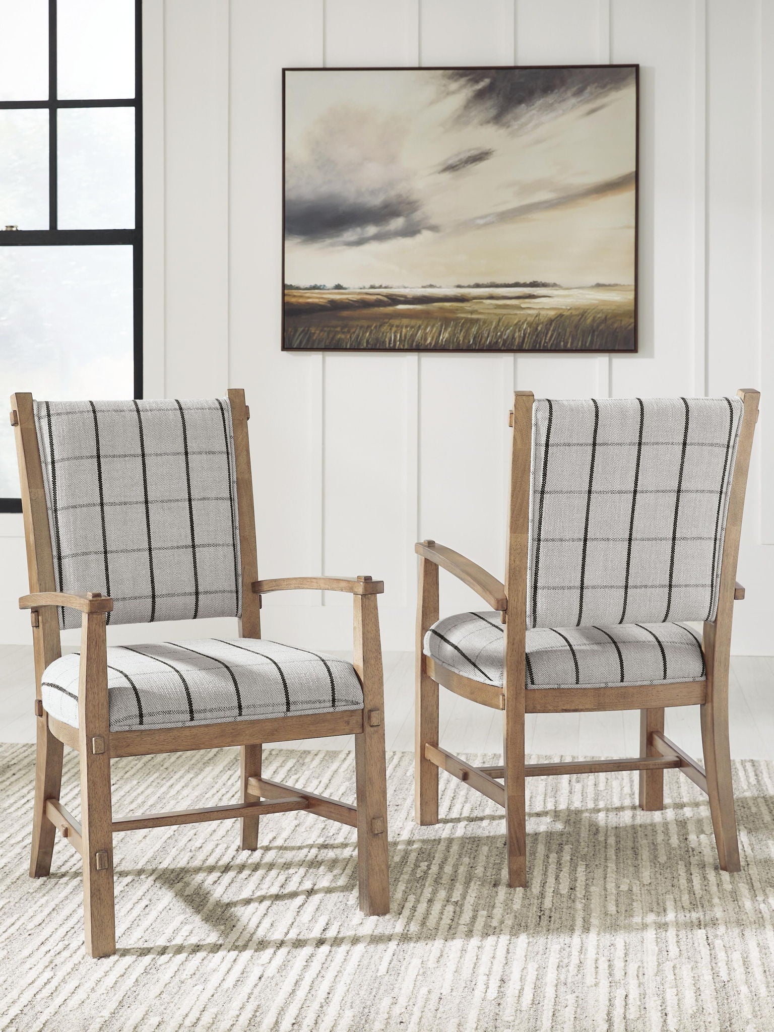 Ridgester - Dining Upholstered Arm Chair (Set of 2) - Light Brown - Benchcraft® - 6