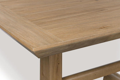 Ridgester - Rectangular Dining Room Counter Table - Light Brown - Benchcraft® - 3