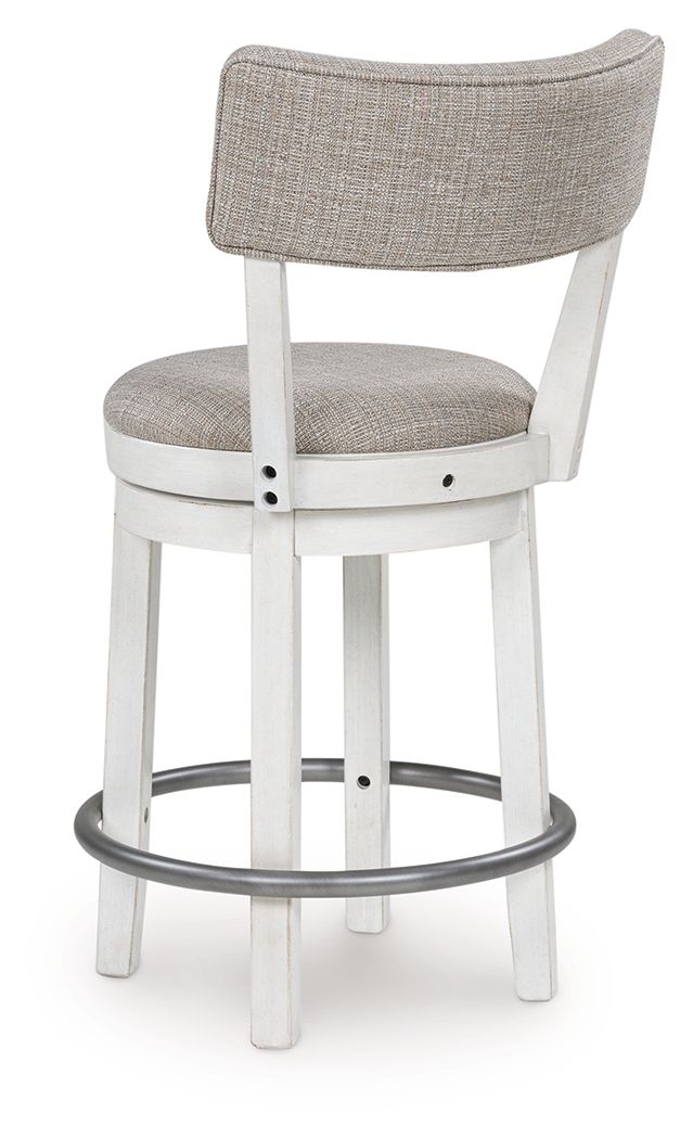 Robbinsdale - Upholstered Swivel Barstool (Set of 2) - Antique White - Signature Design by Ashley® - 4