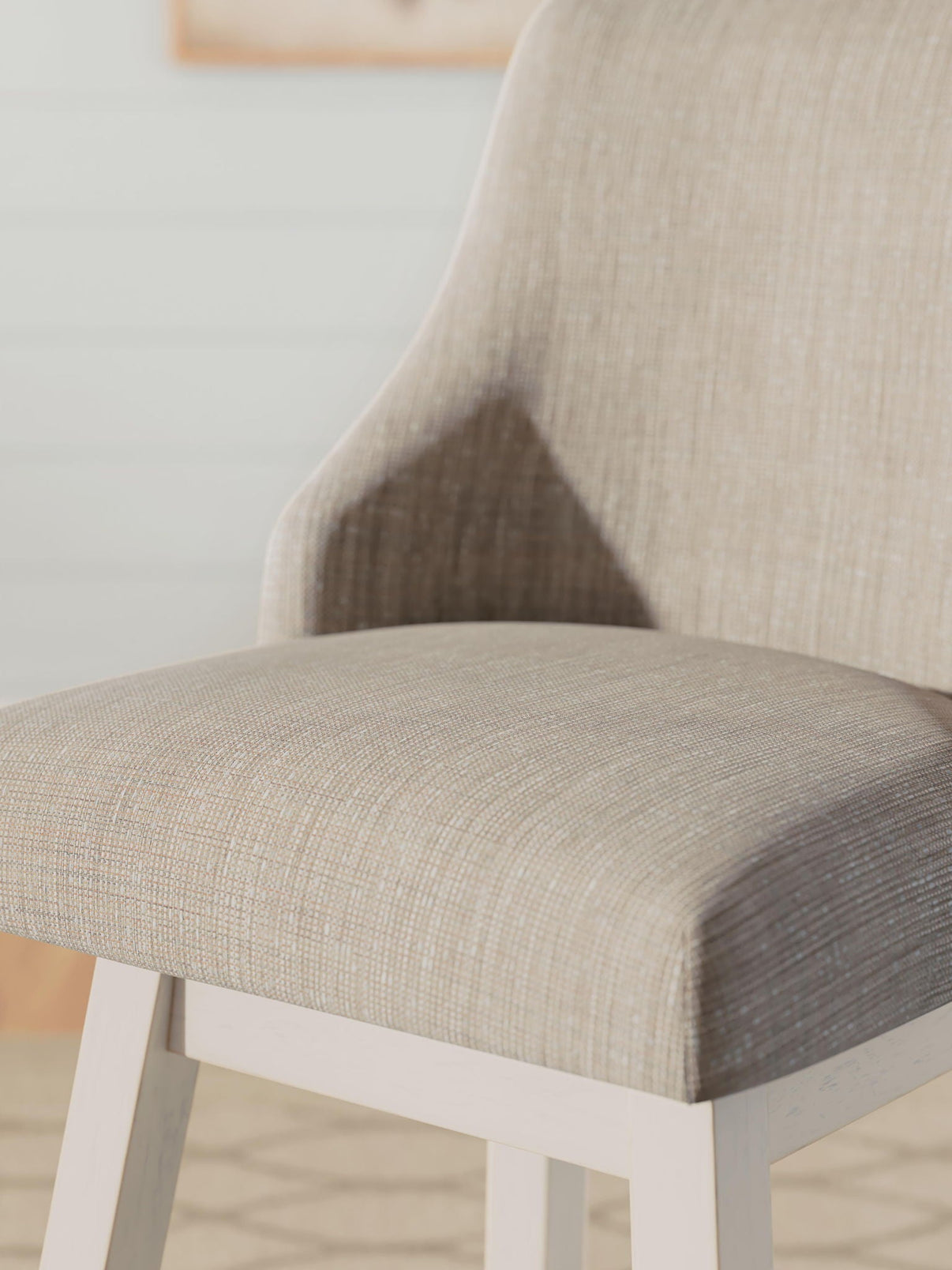 Robbinsdale - Upholstered Swivel Curved Back Barstool (Set of 2) - Antique White - Signature Design by Ashley® - 5