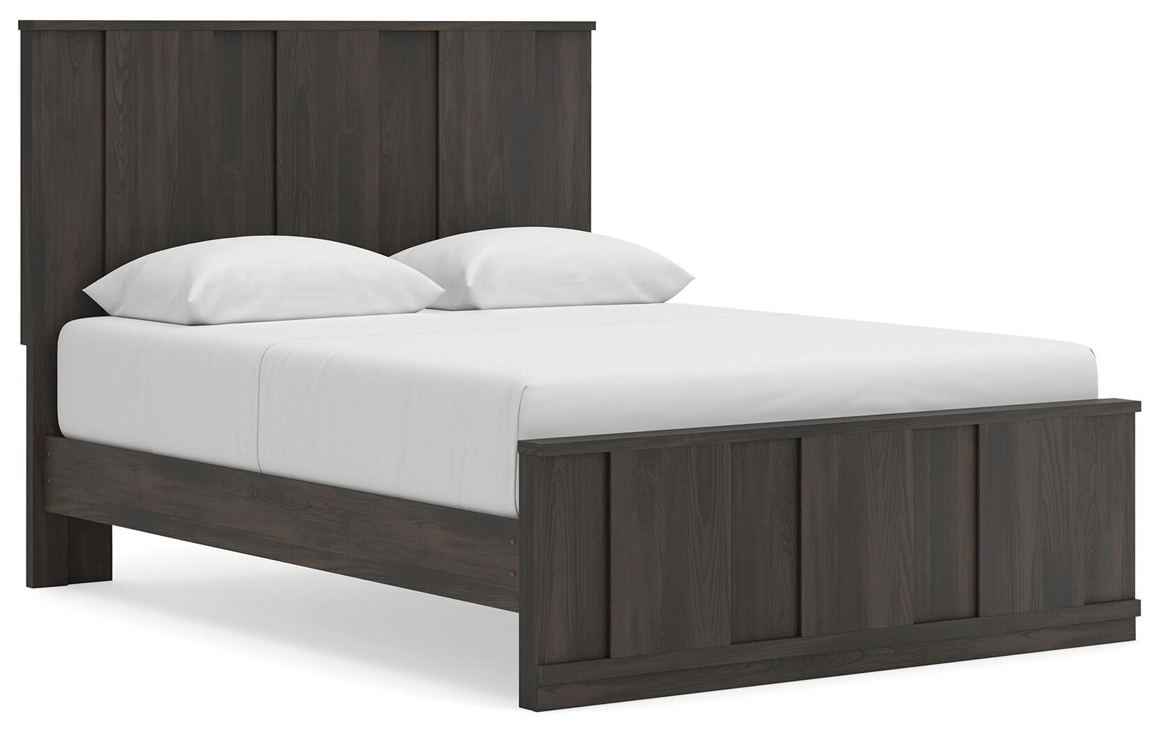 Shaehartin - Queen Panel Platform Bed - Dark Brown - Signature Design by Ashley® - 1