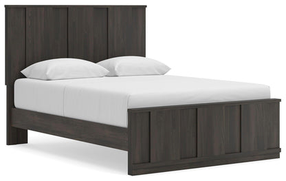 Shaehartin - Queen Panel Platform Bed - Dark Brown - Signature Design by Ashley® - 1