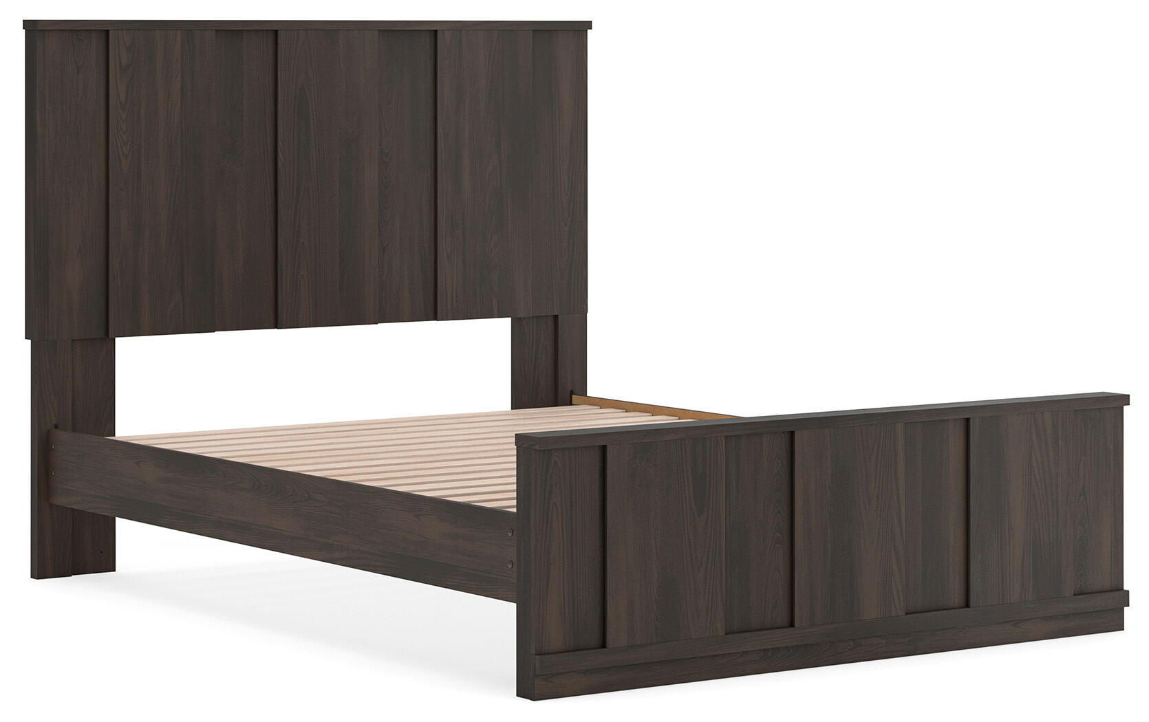 Shaehartin - Queen Panel Platform Bed - Dark Brown - Signature Design by Ashley® - 2