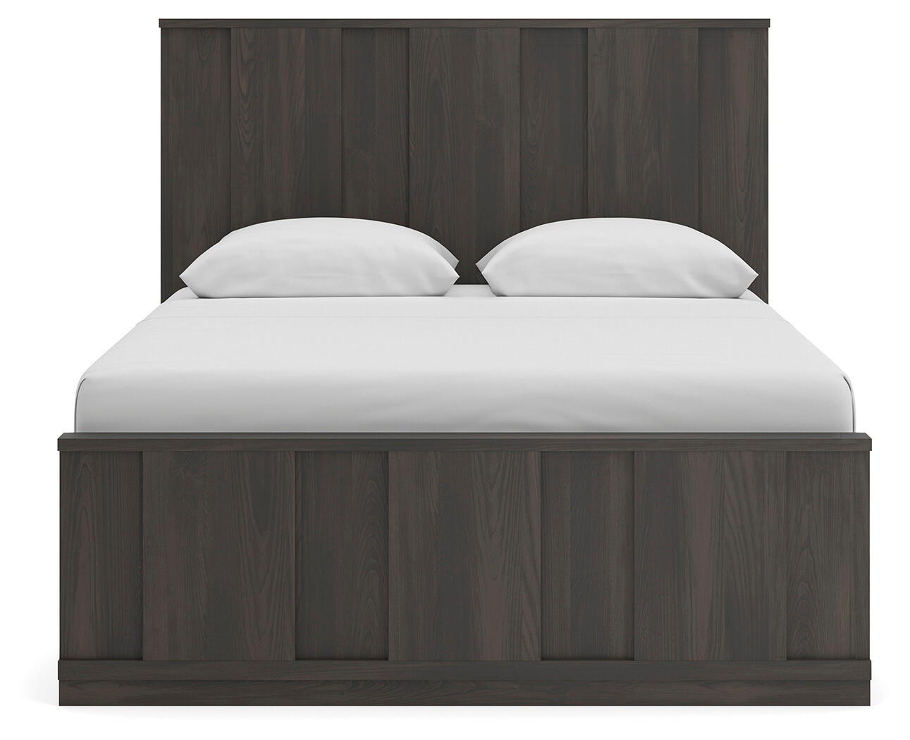 Shaehartin - Queen Panel Platform Bed - Dark Brown - Signature Design by Ashley® - 4