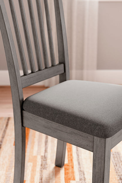 Shullden - 5 Pc. - Drop Leaf Table, 4 Side Chairs - Gray - Signature Design by Ashley® - 5