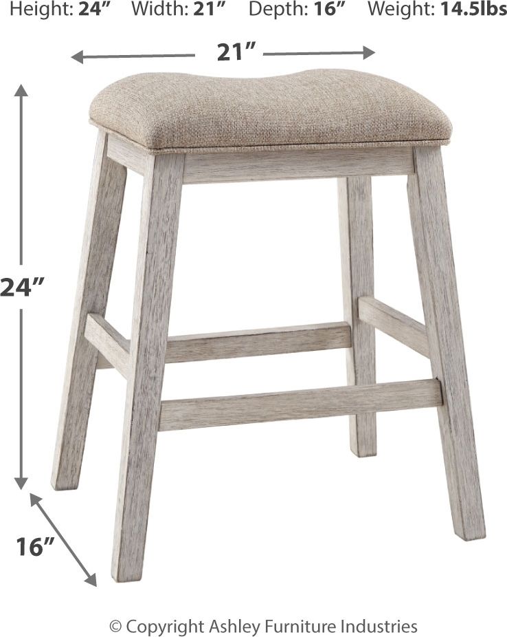 Skempton - Rectangular Counter Table With Storage Set - Signature Design by Ashley® - 13
