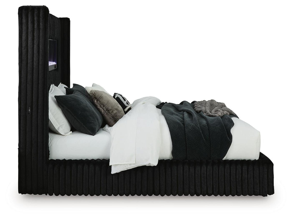 Tayleena - Upholstered Bed With Fireplace And Wireless Audio - Signature Design by Ashley® - 4