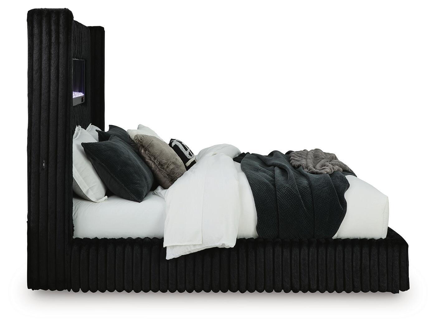 Tayleena - Upholstered Bed With Fireplace And Wireless Audio - Signature Design by Ashley® - 4