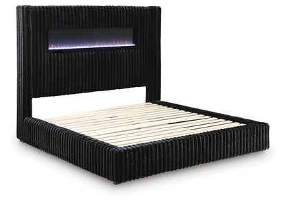 Tayleena - Upholstered Bed With Fireplace And Wireless Audio - Signature Design by Ashley® - 2