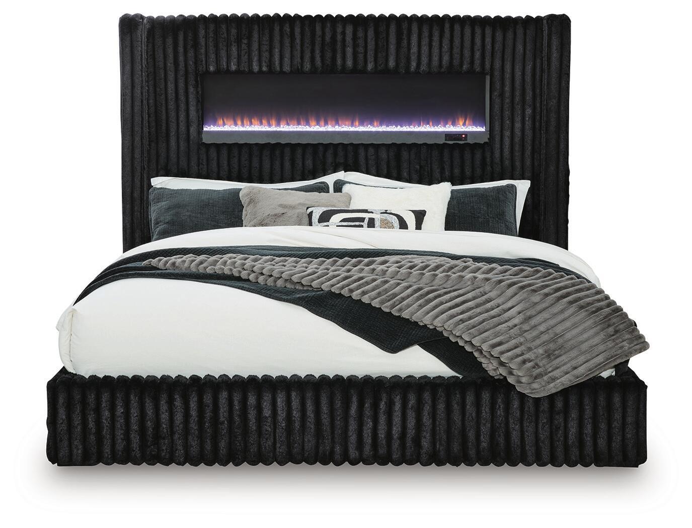 Tayleena - Upholstered Bed With Fireplace And Wireless Audio - Signature Design by Ashley® - 1