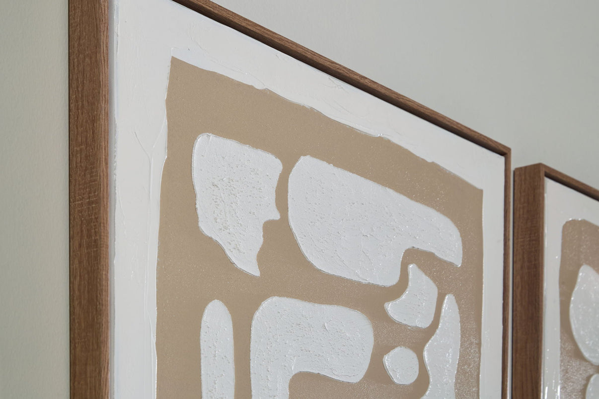 Waldett - Wall Art Set (Set of 2) - Beige / White - Signature Design by Ashley® - 4