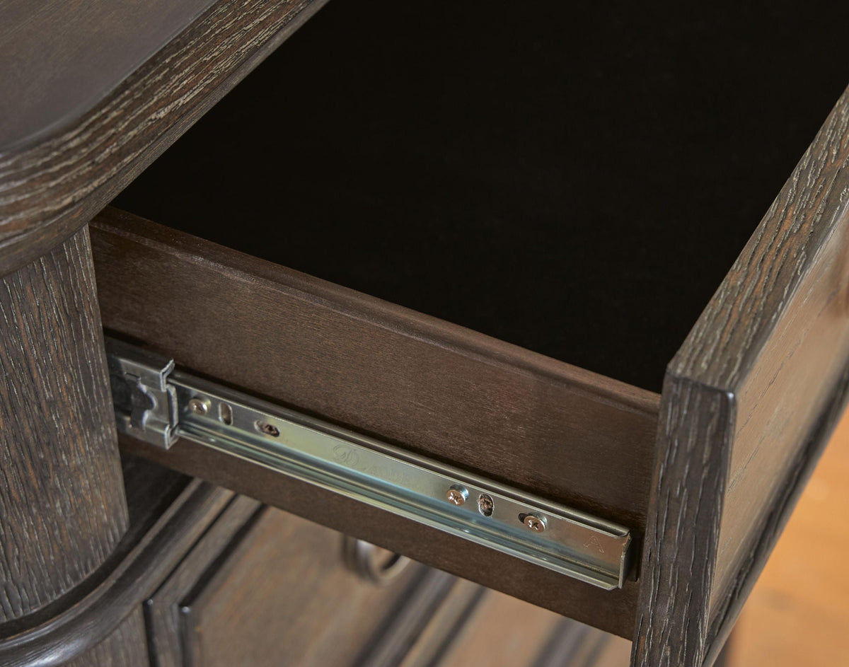 Wickenger - Two Drawer Night Stand - Dark Brown - Signature Design by Ashley® - 5
