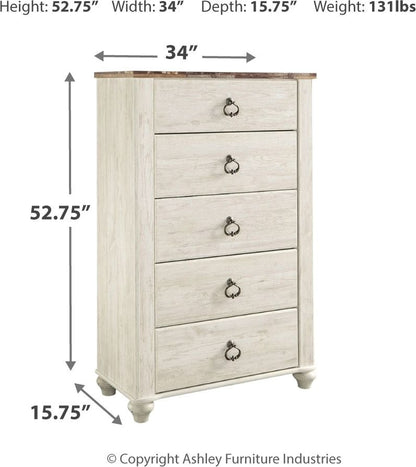 Willowton - Sleigh Bedroom Set - Signature Design by Ashley® - 3
