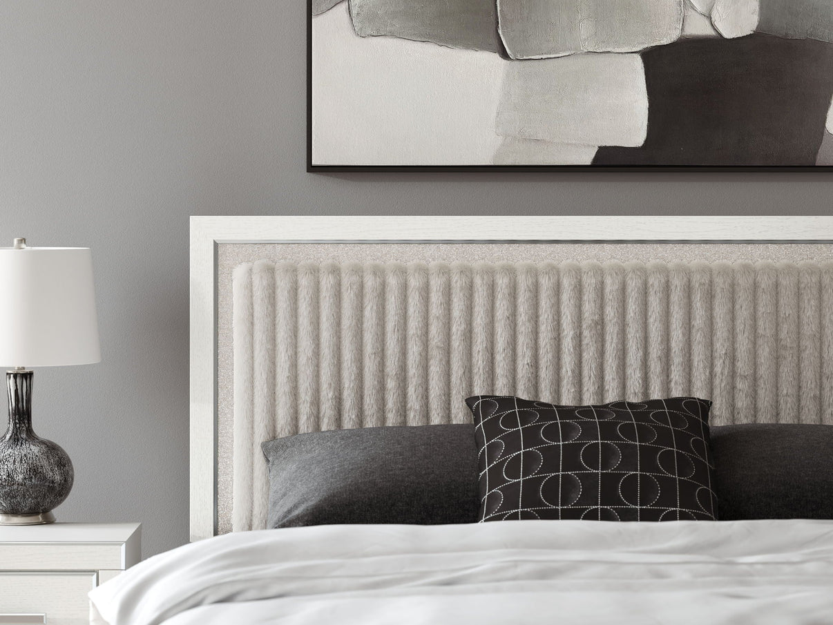 Zuraleus - Upholstered Panel Platform Bed With Roll Slats - Signature Design by Ashley® - 24