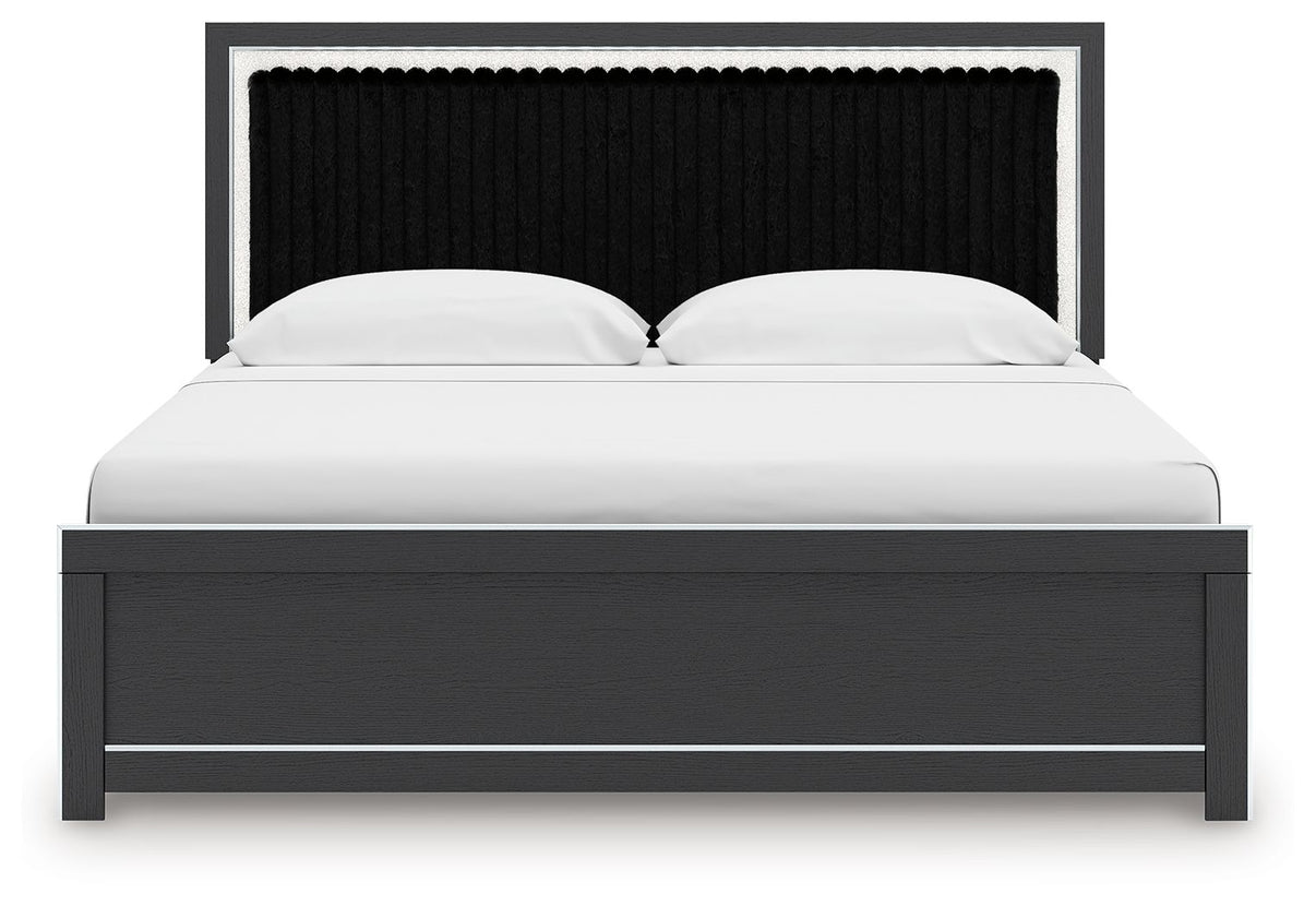 Zuraleus - Upholstered Panel Platform Bed With Roll Slats - Signature Design by Ashley® - 32