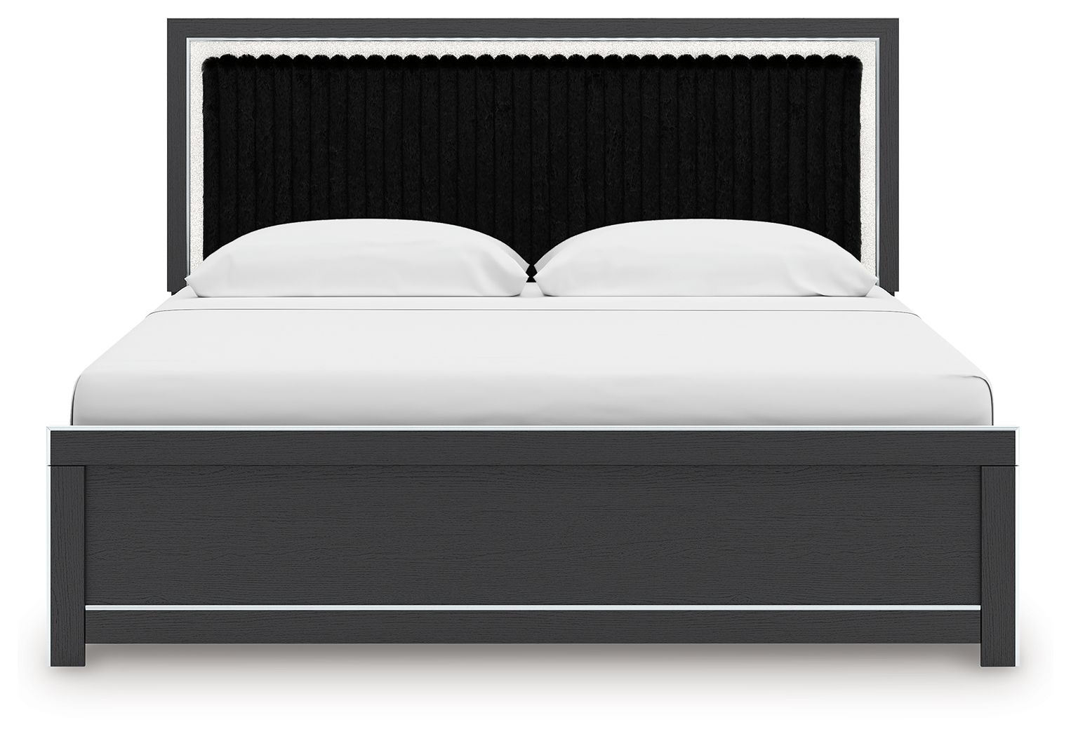 Zuraleus - Upholstered Panel Platform Bed With Roll Slats - Signature Design by Ashley® - 32