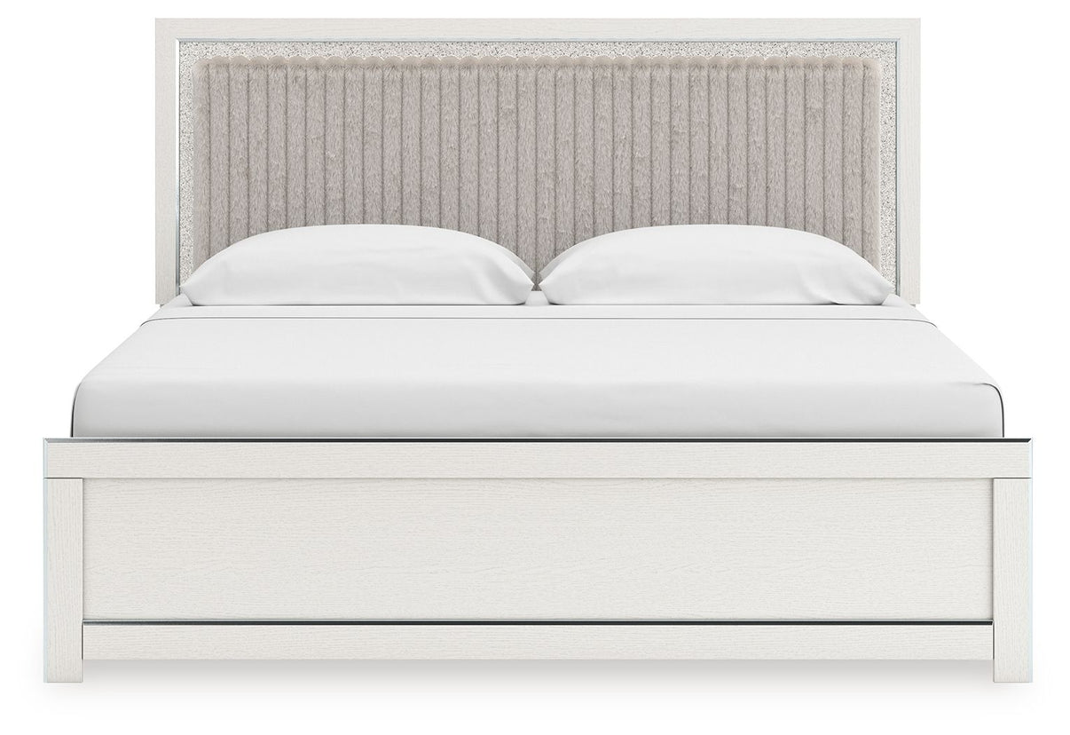 Zuraleus - Upholstered Panel Platform Bed With Roll Slats - Signature Design by Ashley® - 25